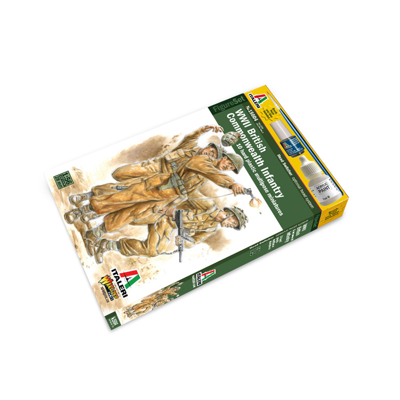 WWII British Commonwealth Infantry 1:56, Italeri