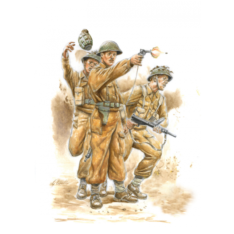 WWII British Commonwealth Infantry 1:56, Italeri