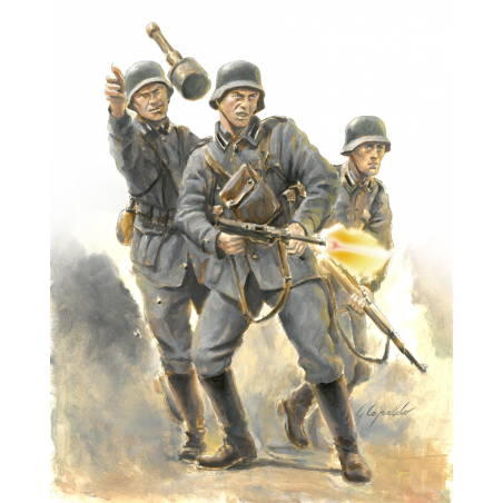 WWII German Infantry 1:56, Italeri