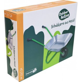 Outdoor active - Kruiwagen metaal zilver/groen