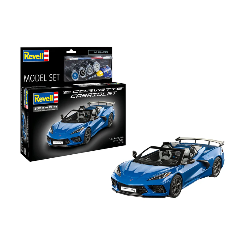Modelset Corvette C8 Cabriolet 1:25, Revell