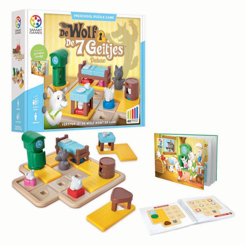 Smartgames - De wolf en de 7 geitjes deluxe (48 opdrachten)