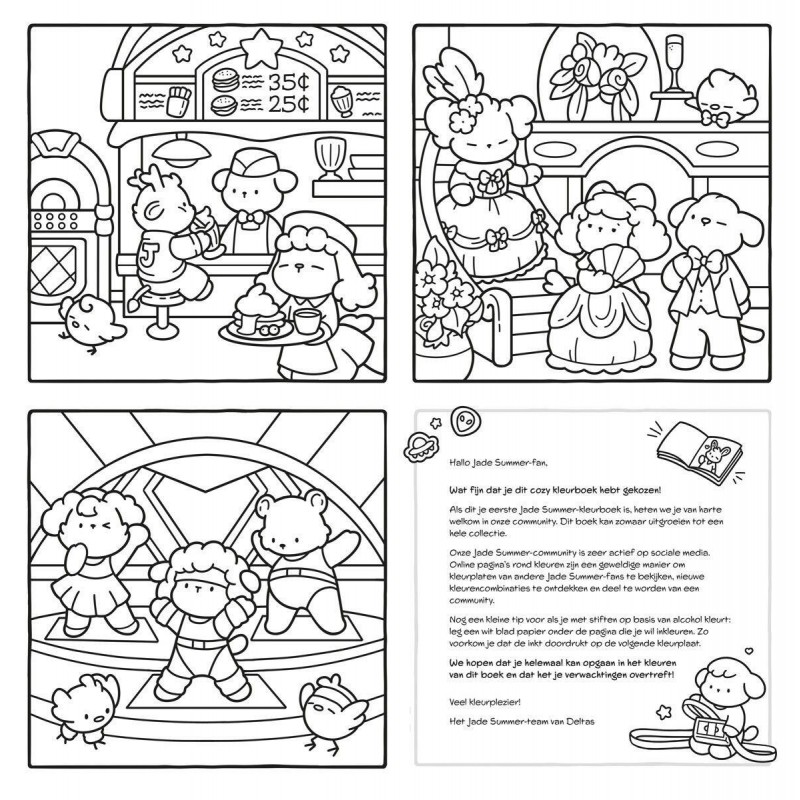 Cozy vintage comfy kleurboek Jade Summer