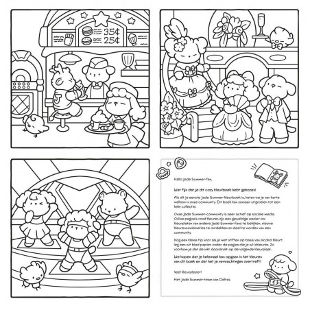 Cozy vintage comfy kleurboek Jade Summer