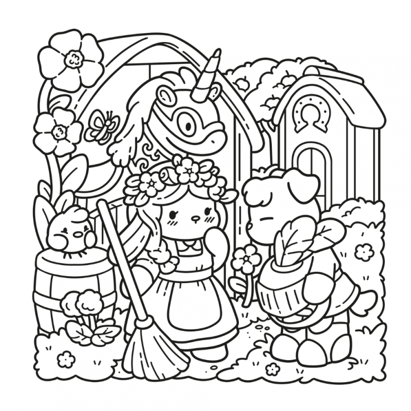 Cozy Kingdom, fantasy kleurboek Jade Summer