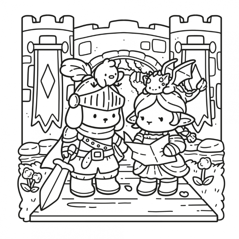 Cozy Kingdom, fantasy kleurboek Jade Summer