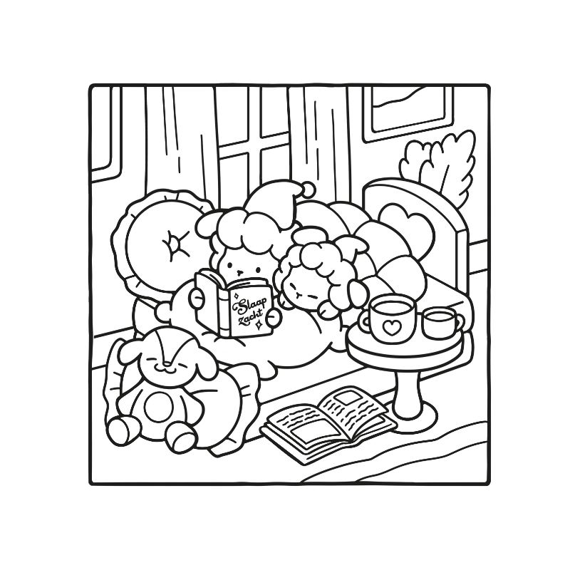 Comfy & Cute, Cozy kleurboek Jade Summer