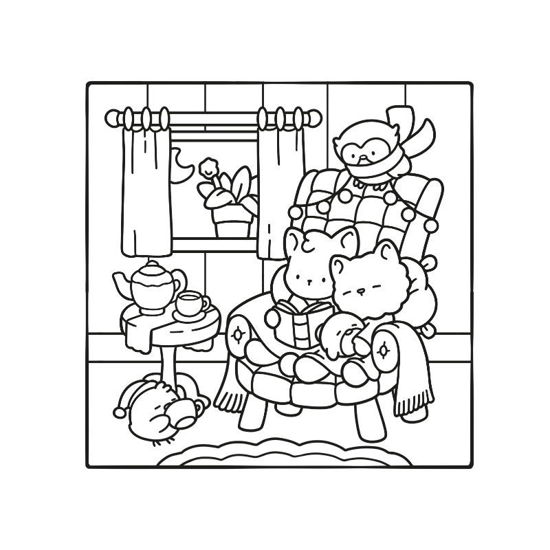 Comfy & Cute, Cozy kleurboek Jade Summer