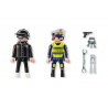 Playmobil - Politieman en inbreker, 71804