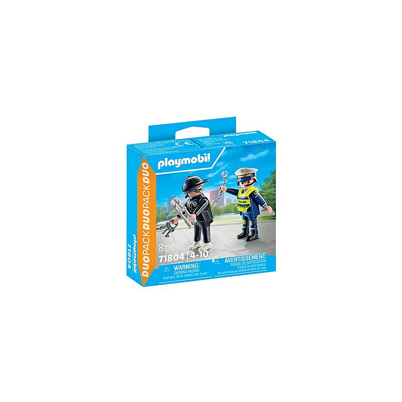 Playmobil - Politieman en inbreker, 71804