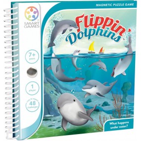 Smartgames - Flippin' Dolphins magnetisch reisspel (48 opdrachten)