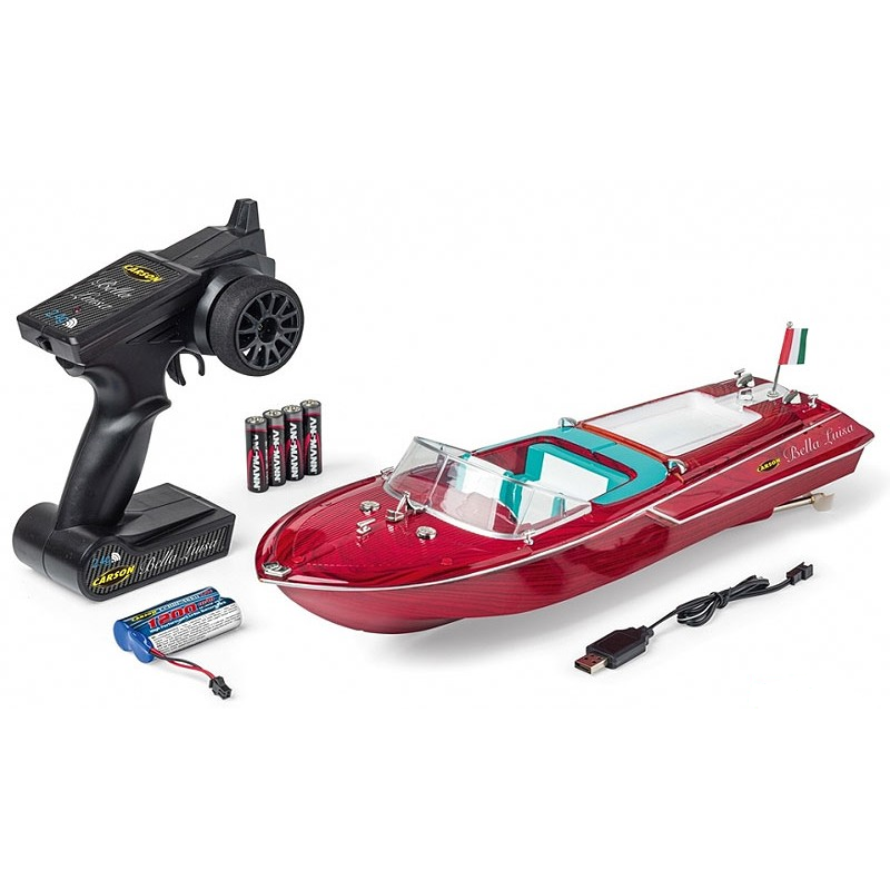 Bestuurbare boot, Bella Luisa, 2.4G 100% RTR, Carson