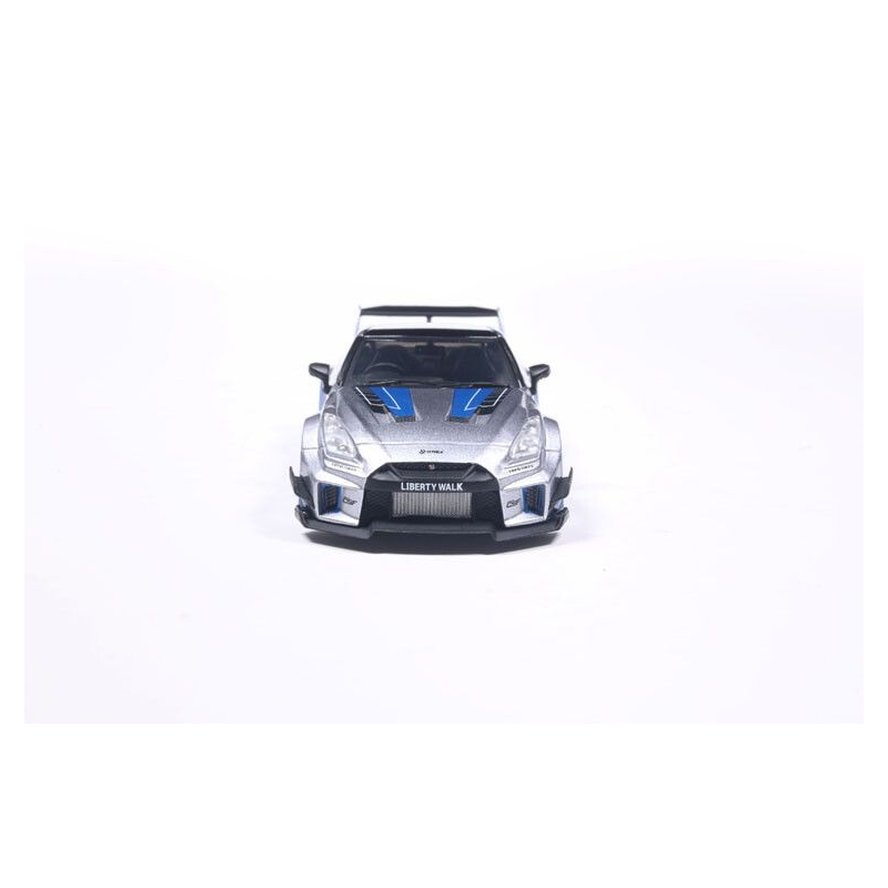 Nissan GT-R (R35) Liberty Walk Silhouette '20, zilver - 1:43 - Solido