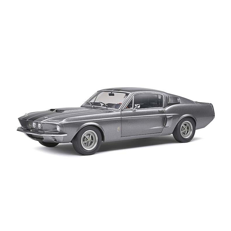 Shelby Mustang GT500 '67, grijs/zwart - 1:18 - Solido