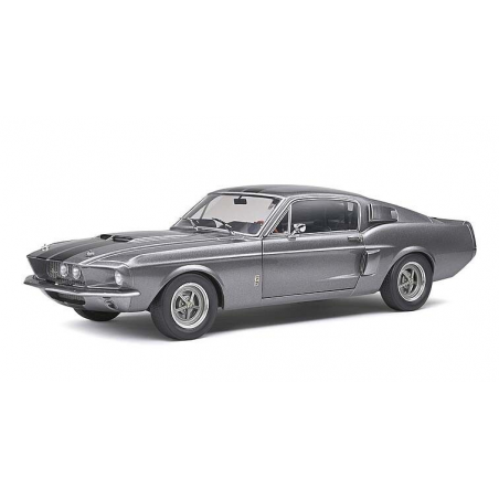 Shelby Mustang GT500 '67, grijs/zwart - 1:18 - Solido