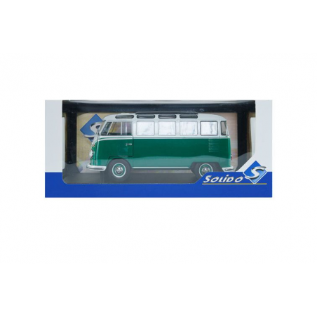 VW T1 Samba '62, groen/wit - 1:18 - Solido