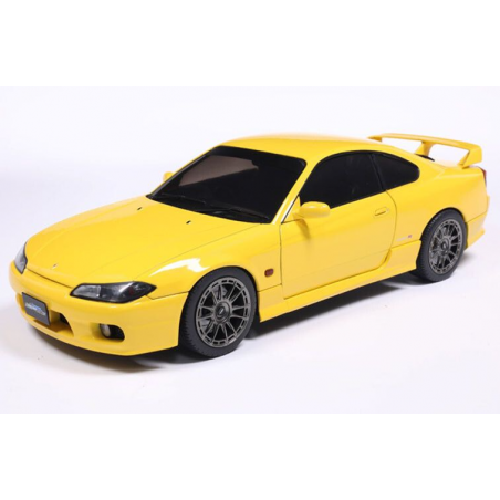 Nissan Silvia S15 Spec-R Aero '99, geel (Lightning yellow) - 1:18 - Solido