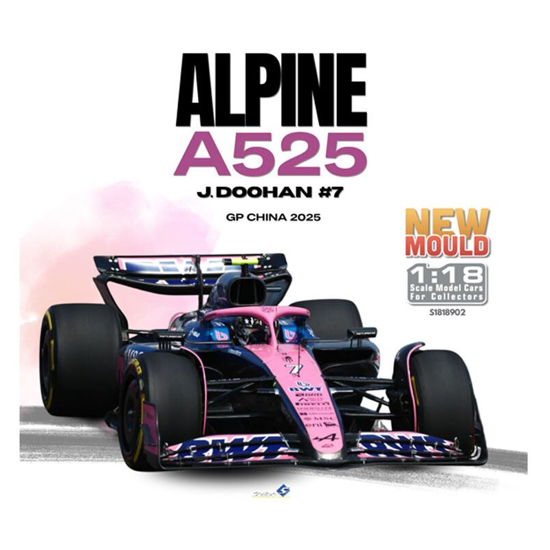 Alpine A525 Jack Doohan nr7 GP China '25 Formule 1 - 1:18 - Solido