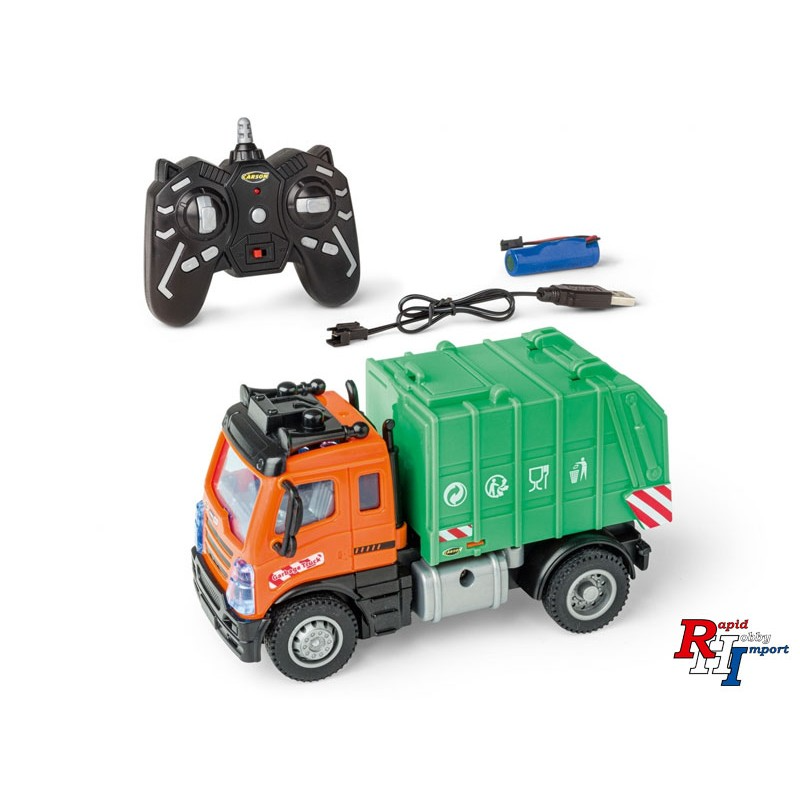 Nano City vuilniswagen 1:50 2.4GHz, Carson