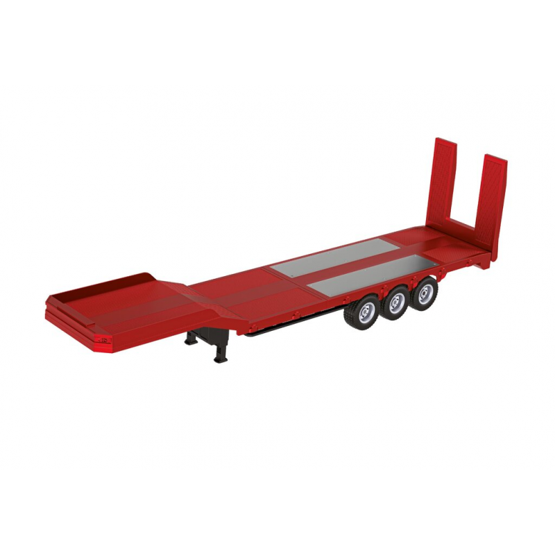 Semi dieplader, rood 1:18, DF Models
