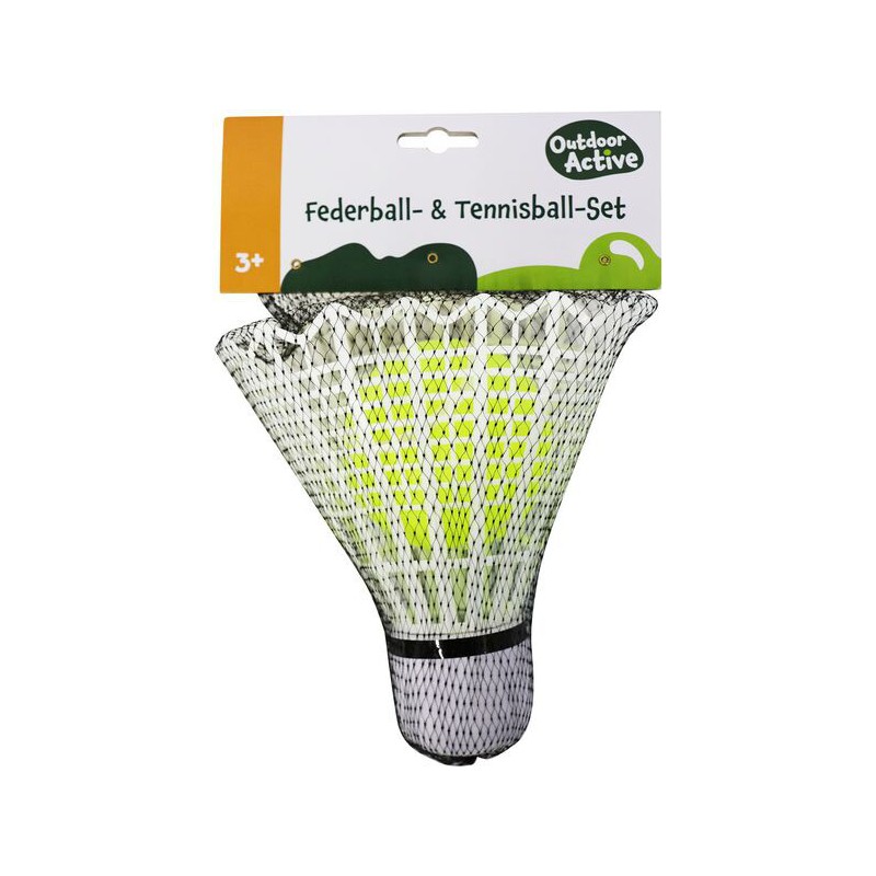 Outdoor active - Reuze tennisbal en shuttle