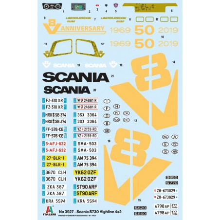 Scania S730 Highline 4X2 1:24, Italeri