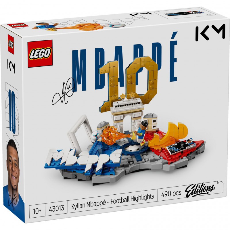 LEGO EDITIONS - 43013 Kylian Mbappé, voetbalhoogtepunten