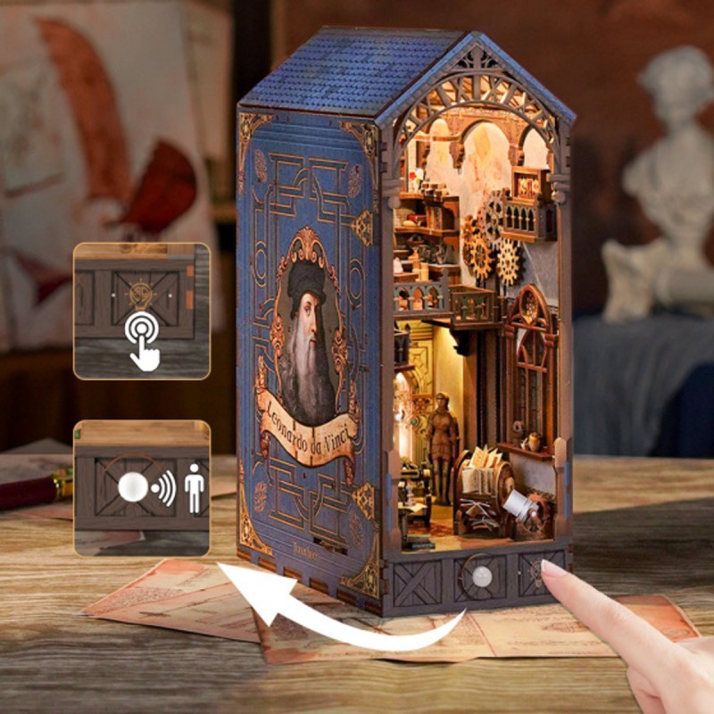 Book Nook, Leonardo da Vinci, Tonecheer