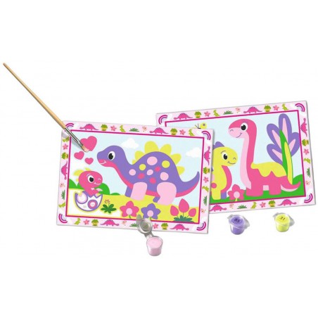 CreArt junior, Colorful Dino's, Schilderen op nummer, Ravensburger