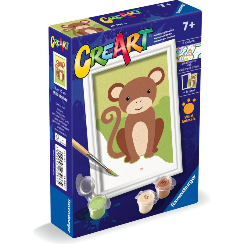 CreArt, Wild monkey, Schilderen op nummer, Ravensburger