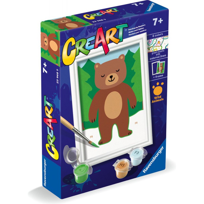 CreArt, Wild bear, Schilderen op nummer, Ravensburger