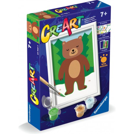 CreArt, Wild bear, Schilderen op nummer, Ravensburger