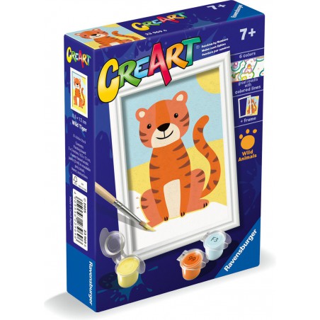 CreArt, Wild Tiger, Schilderen op nummer, Ravensburger