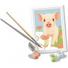 CreArt, Cute Piglet Schilderen op nummer, Ravensburger