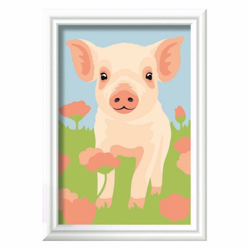 CreArt, Cute Piglet Schilderen op nummer, Ravensburger