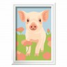 CreArt, Cute Piglet Schilderen op nummer, Ravensburger