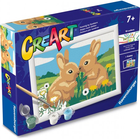 CreArt, Bunny Friends, Schilderen op nummer, Ravensburger
