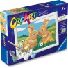 CreArt, Bunny Friends, Schilderen op nummer, Ravensburger
