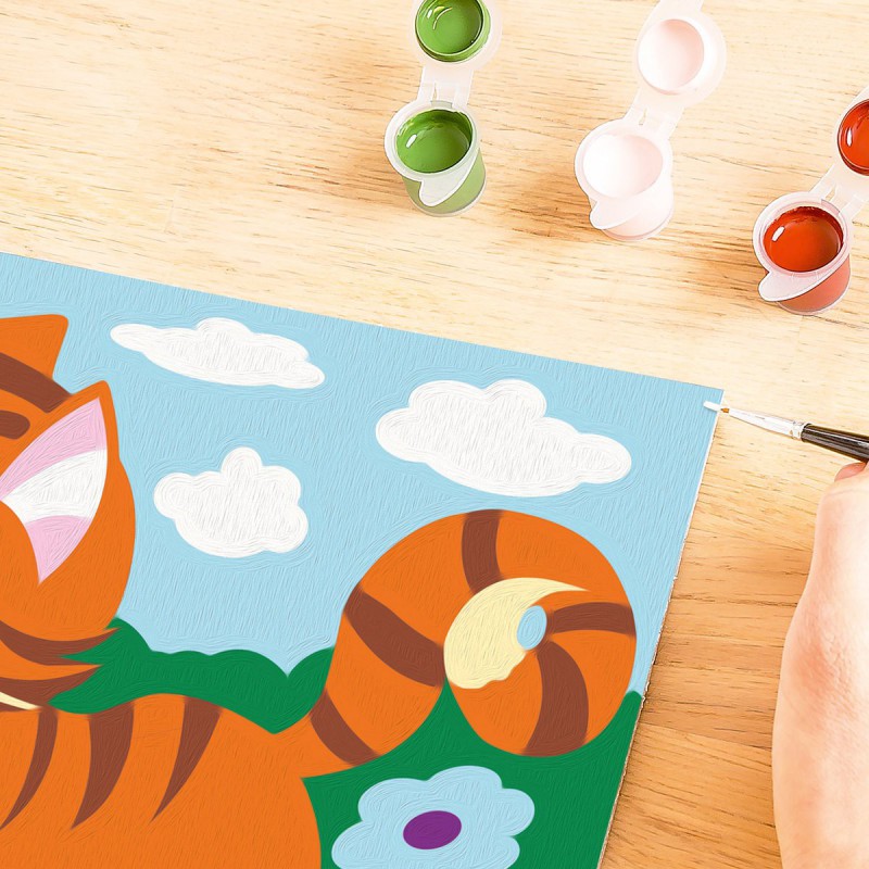 CreArt, Cat with butterfly Schilderen op nummer, Ravensburger