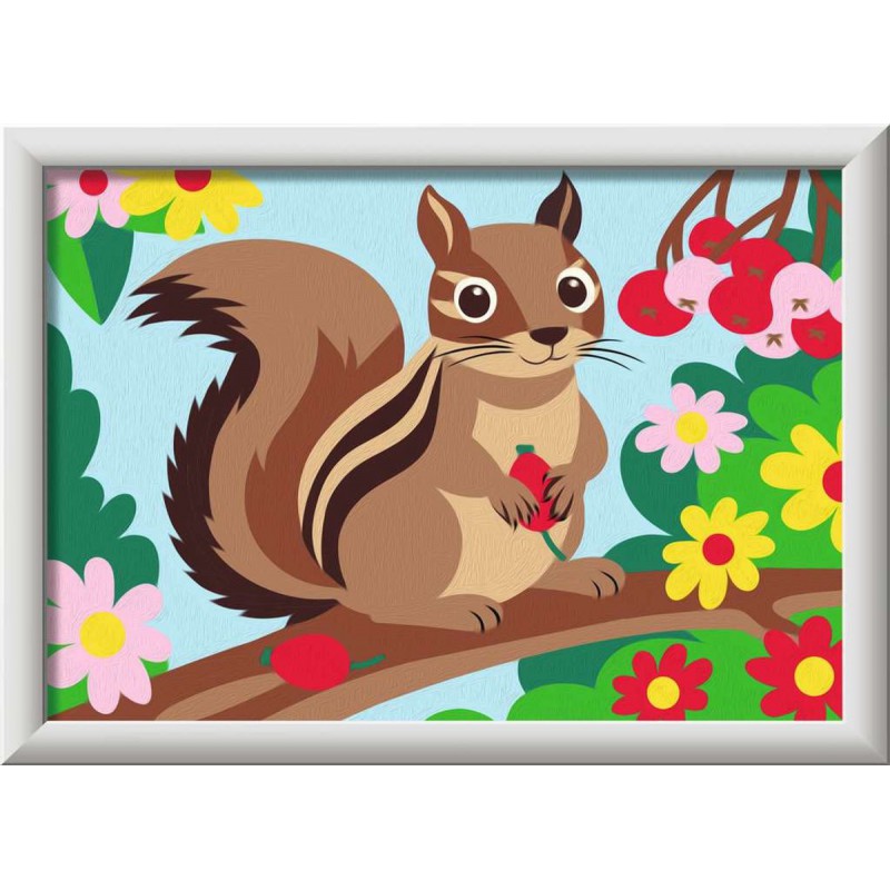 CreArt, Chipmunk Schilderen op nummer, Ravensburger