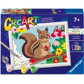 CreArt, Chipmunk, Schilderen op nummer, Ravensburger