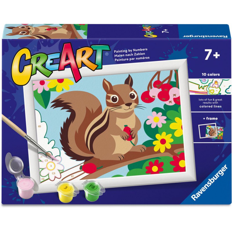 CreArt, Chipmunk, Schilderen op nummer, Ravensburger