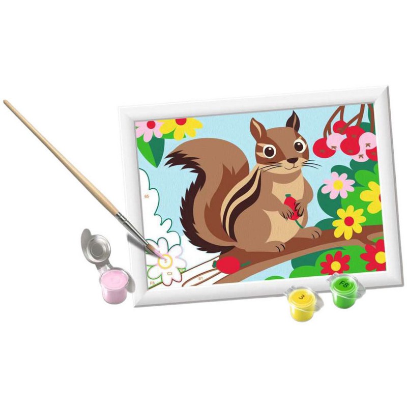 CreArt, Chipmunk Schilderen op nummer, Ravensburger