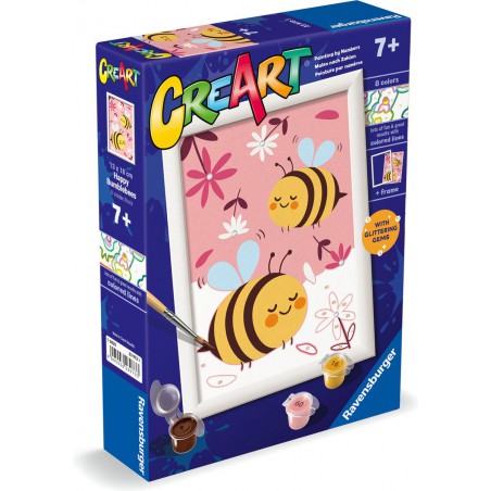 CreArt, Happy bumblebees, Schilderen op nummer, Ravensburger