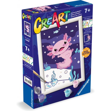 CreArt, Axolotl, Schilderen op nummer, Ravensburger
