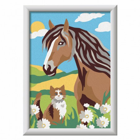 CreArt, Paard en poesje Schilderen op nummer, Ravensburger