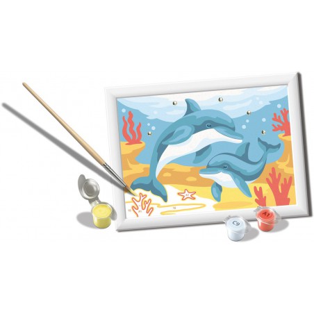 CreArt, Springing Dolphin Schilderen op nummer, Ravensburger