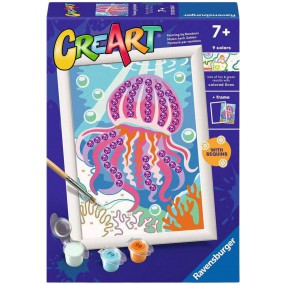 CreArt, Trendy jellyfish, Schilderen op nummer, Ravensburger