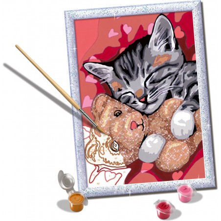 CreArt, Peaceful Kitten, Schilderen op nummer, Ravensburger