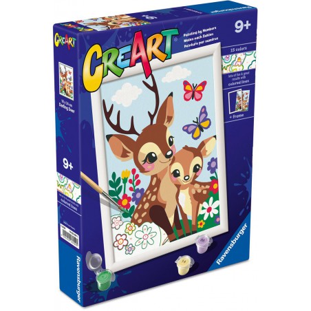 CreArt, Vrolijke herten, Schilderen op nummer, Ravensburger
